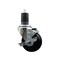 Service Caster 3.5'' Soft Rubber Swivel 1-5/8'' Expanding Stem Caster with Brake SCC-EX20S3514-SRS-TLB-158 - alternate 1